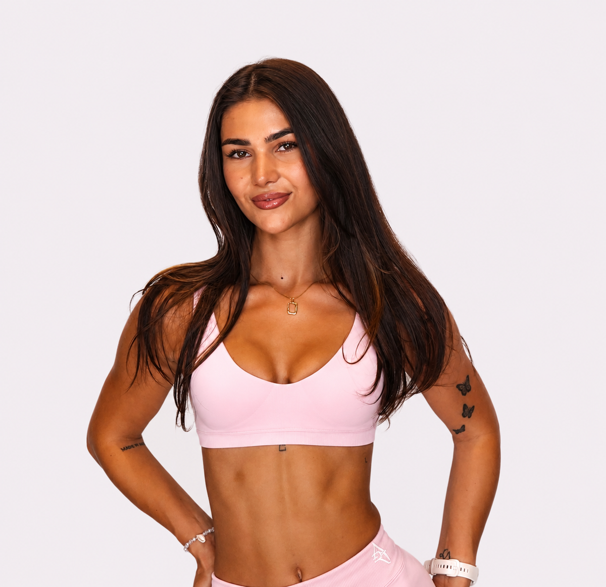 Elevate Bubblegum Scoop Bra