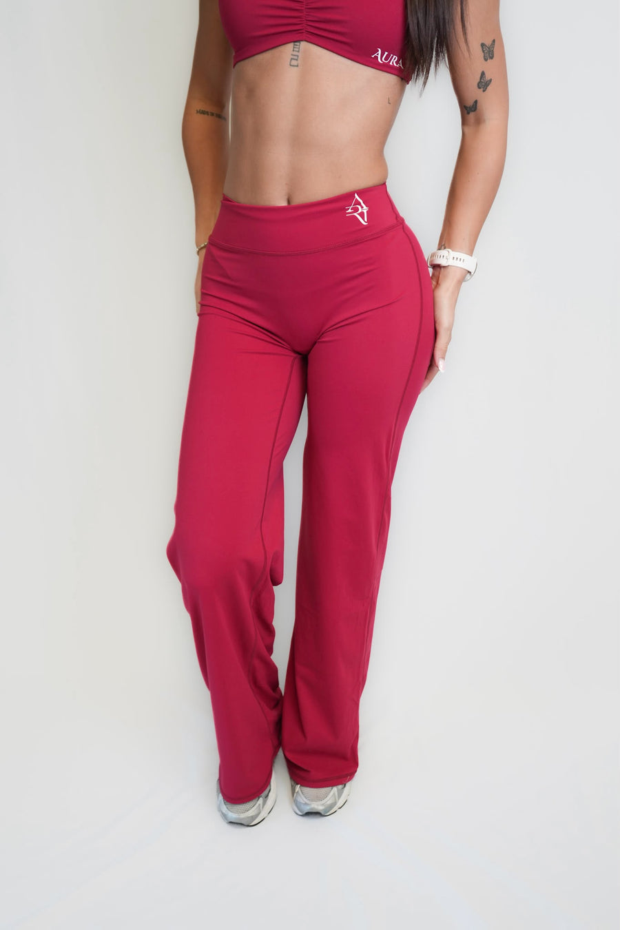 Soft Touch Rouge Flared Trousers